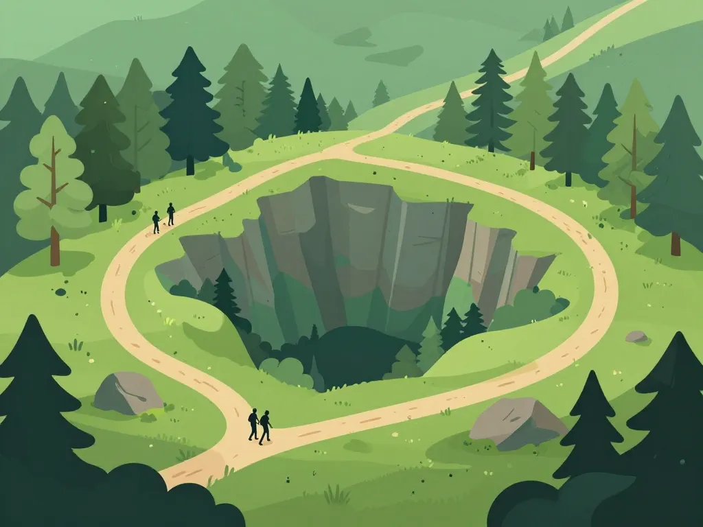 trou de la mandre illustration site et accès