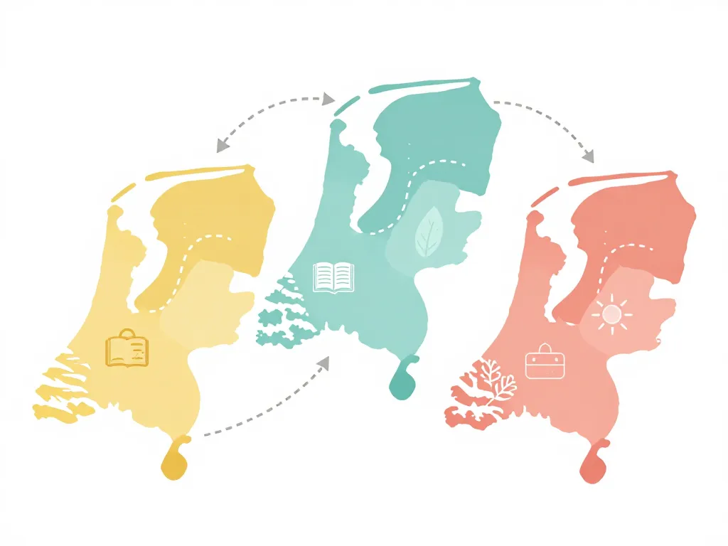 diagramme calendrier vacances scolaires pays bas
