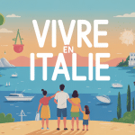 Vivre en Italie avantages et inconvénients scène famille paysage italien