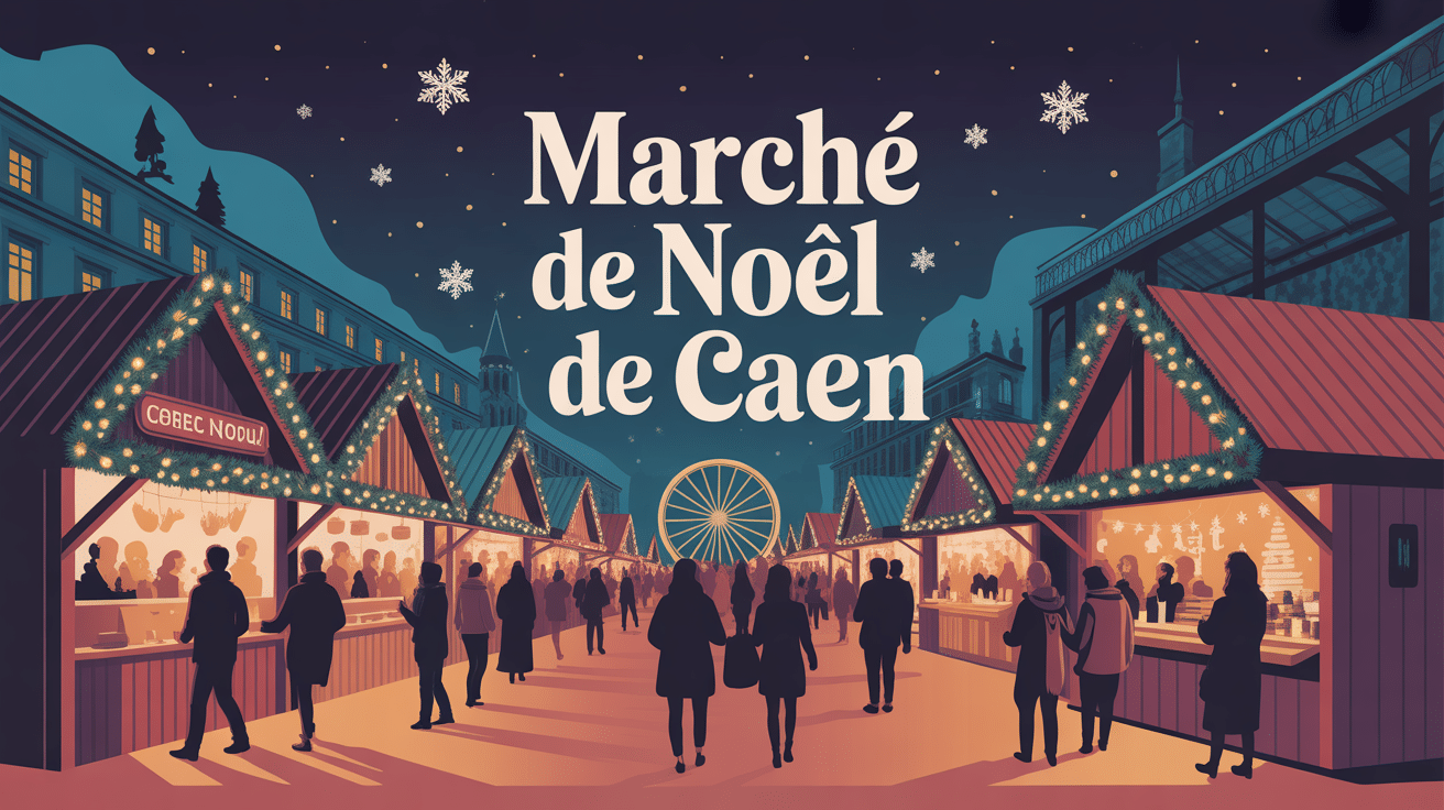 ambiance festive marche de noel caen