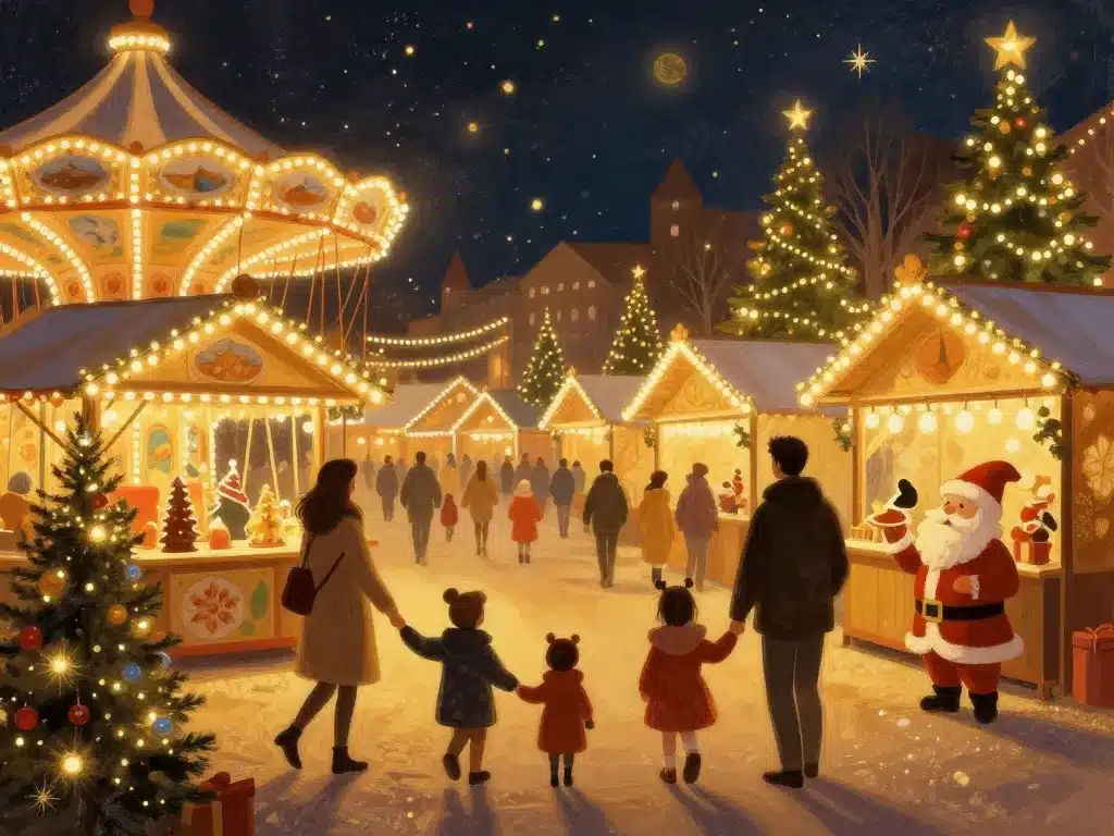 animations magie marche de noel caen