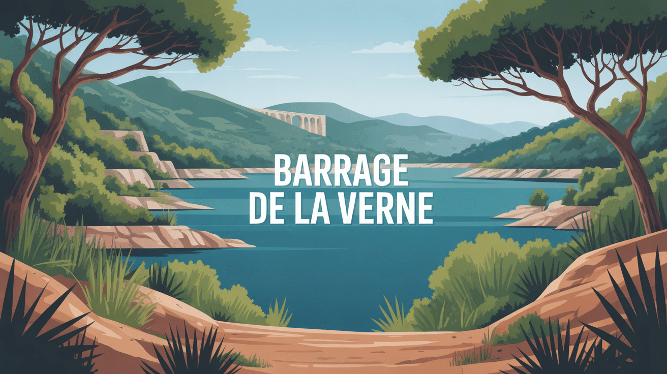 barrage de la verne et forêt méditerranéenne