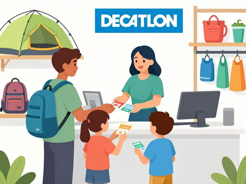 Fonctionnement chèque vacances Decathlon caisse magasin