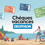 Illustration chèque vacances Decathlon activités sport et loisirs