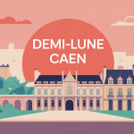 Illustration Demi Lune Caen aspect défensif urbain
