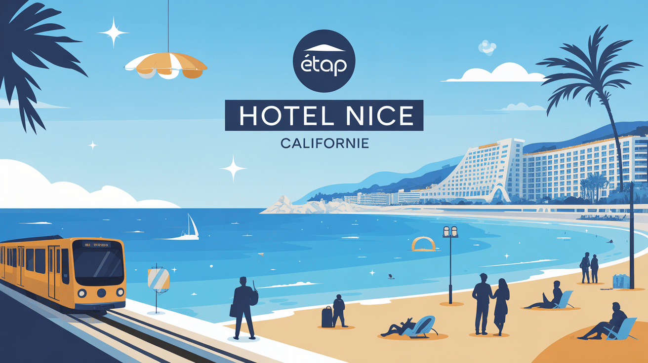 Illustration Etap Hotel Nice Californie ambiance vacances