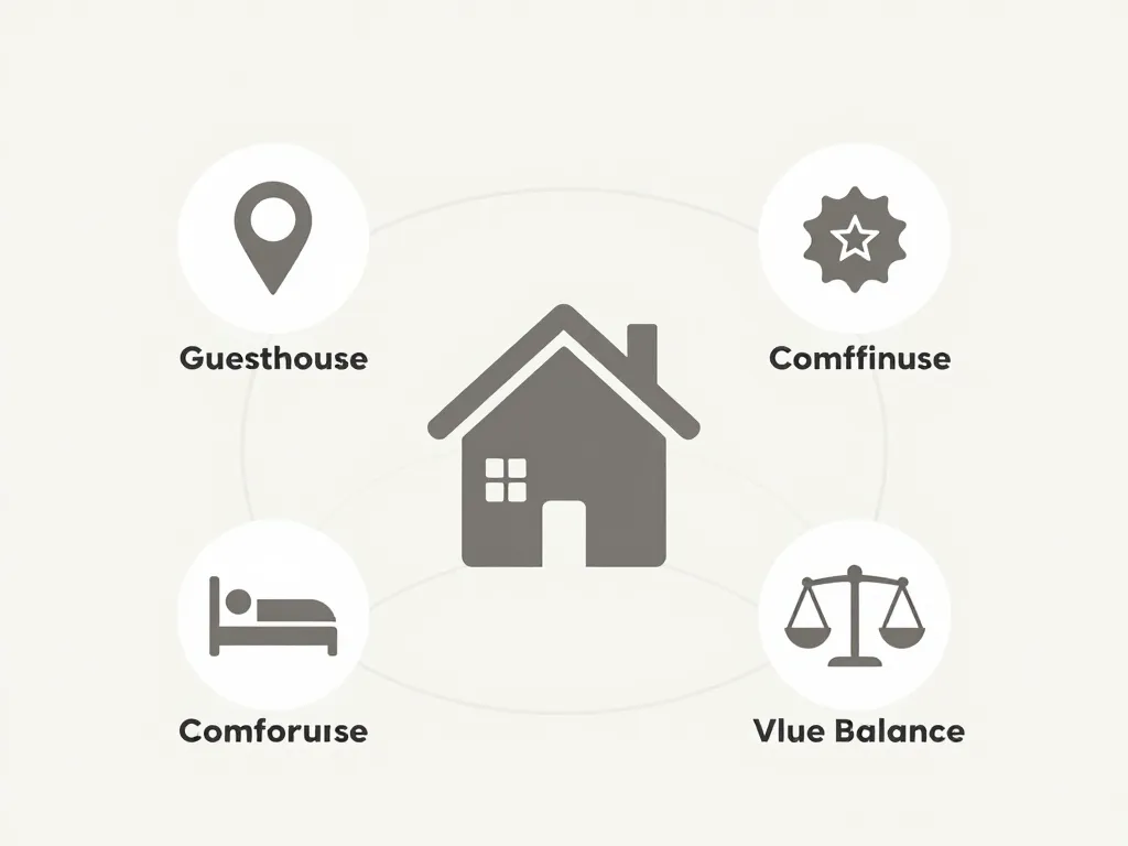 guesthouse critères sélection confort localisation avis