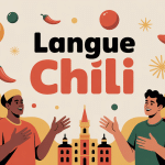 Illustration langue chili diversité et culture