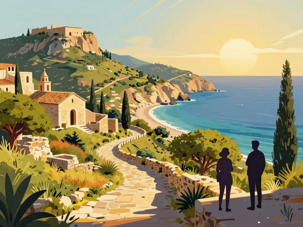 Lokrum ruines monastère panoramique paysage