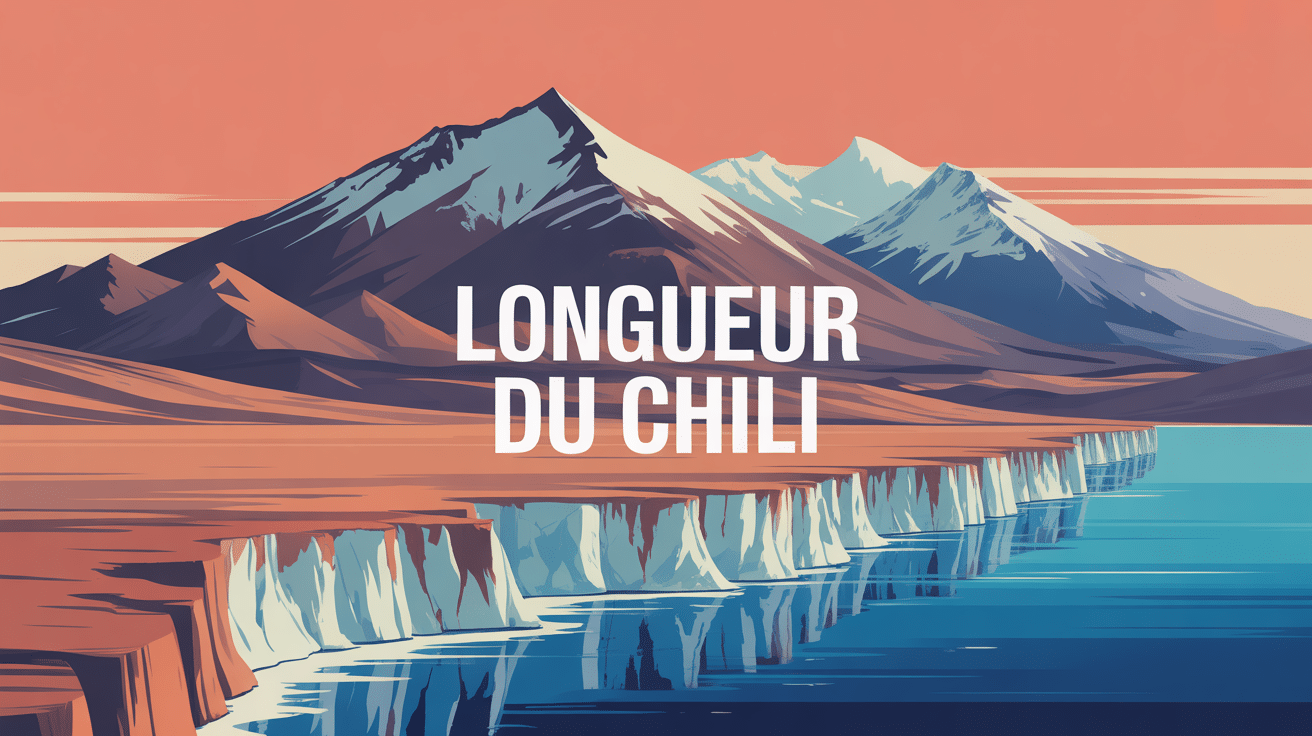 illustration longueur chili du désert d’atacama à la patagonie
