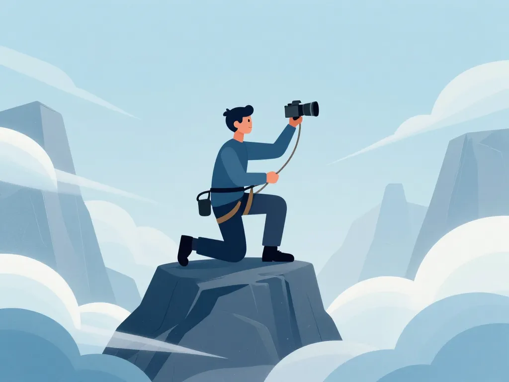 sommet everest photo alpiniste sécurité cordes