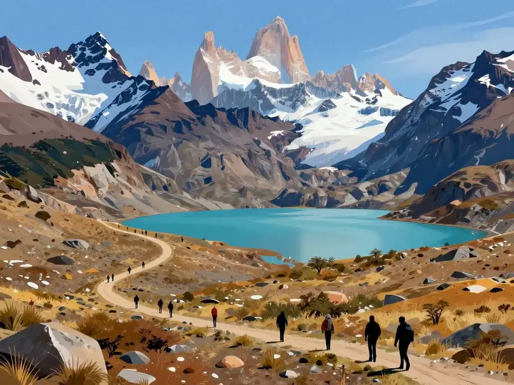 paysages emblematiques trek en patagonie randonneurs itineraire