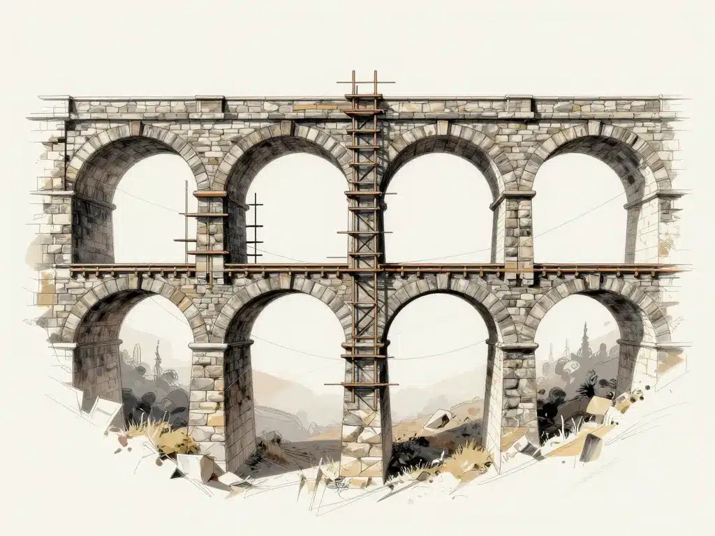 viaduc de Chaumont coupe structure arches