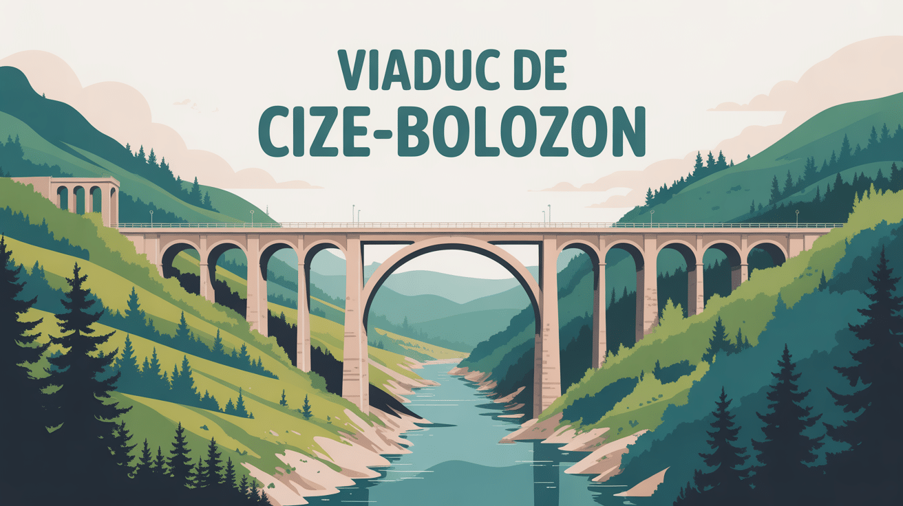 viaduc de cize bolozon sur vallée revermont