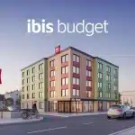 Illustration vectorielle hotel Ibis Budget evolution economique