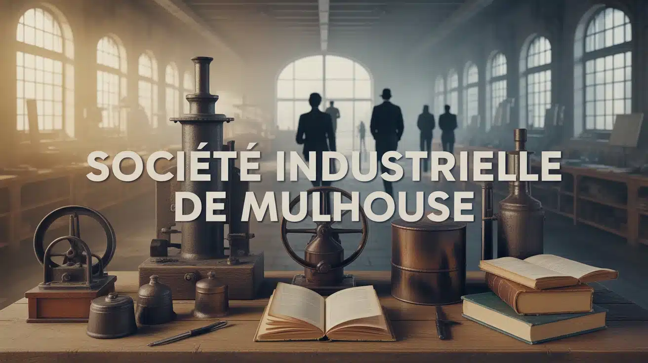 Illustration vectorielle Société Industrielle de Mulhouse héritage industriel