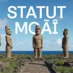 statut moaï géants face océan île de Pâques