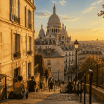 18e arrondissement de Paris vue Montmartre Sacré-Cœur