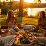 activité à faire entre copine dehors pique-nique en plein air