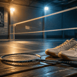 badventure raquette chaussures badminton gymnase