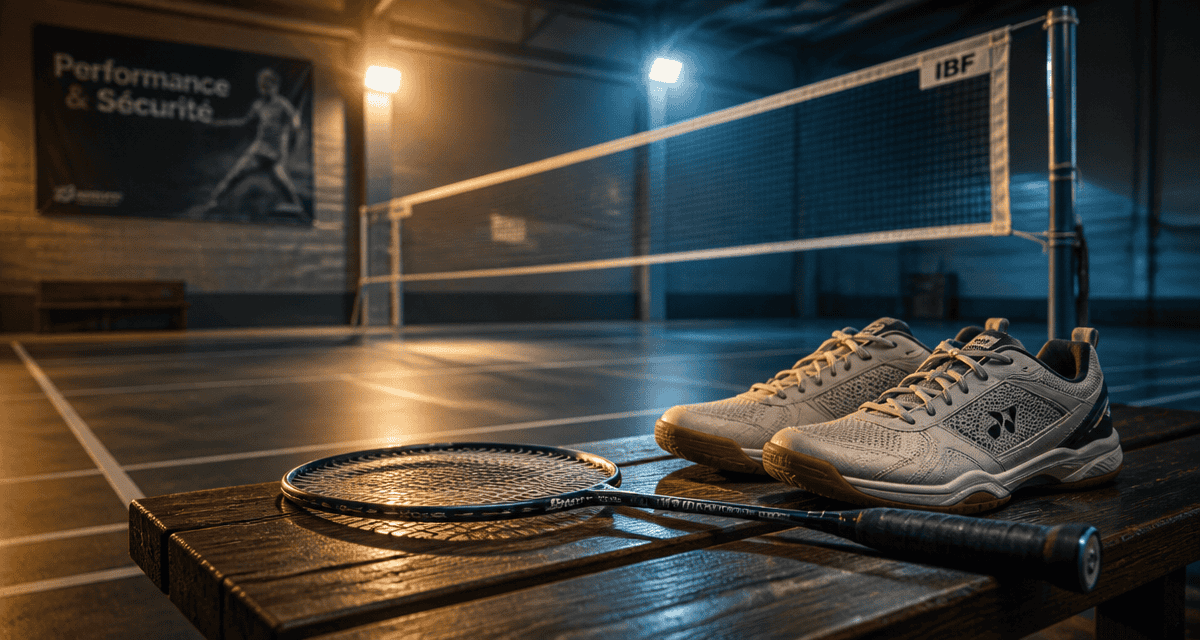 badventure raquette chaussures badminton gymnase