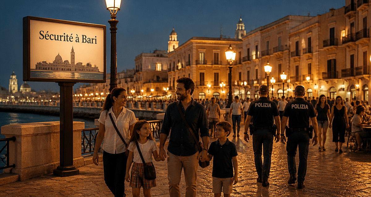 bari ville dangereuse famille promenade sécurisée