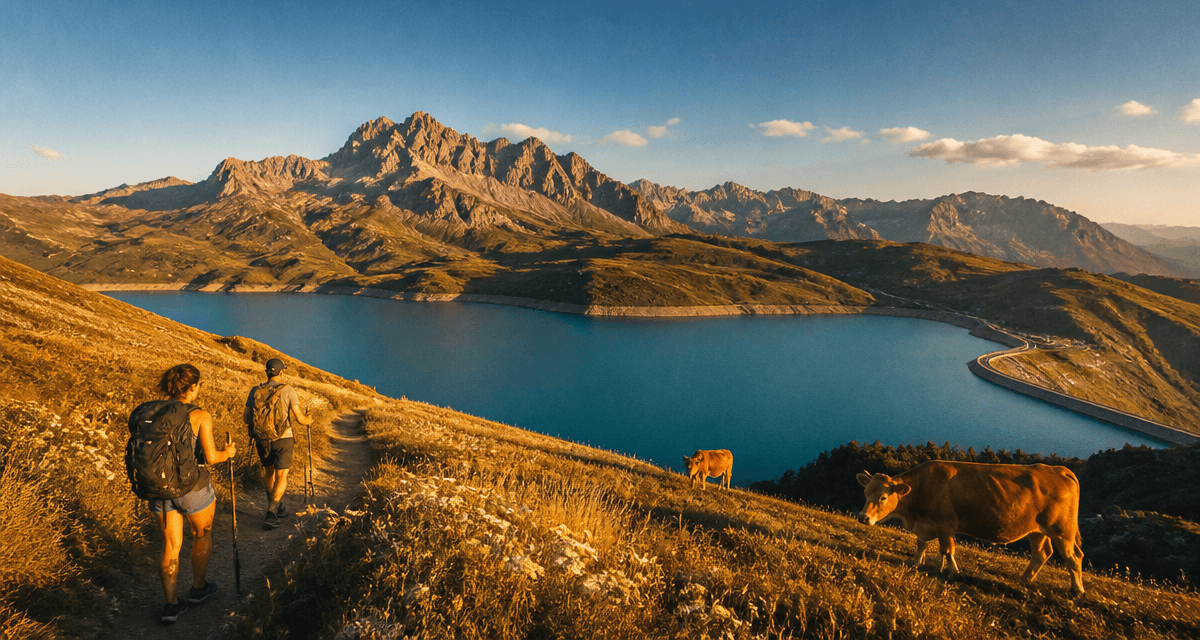 beaufortain randonnée vue lac roselend