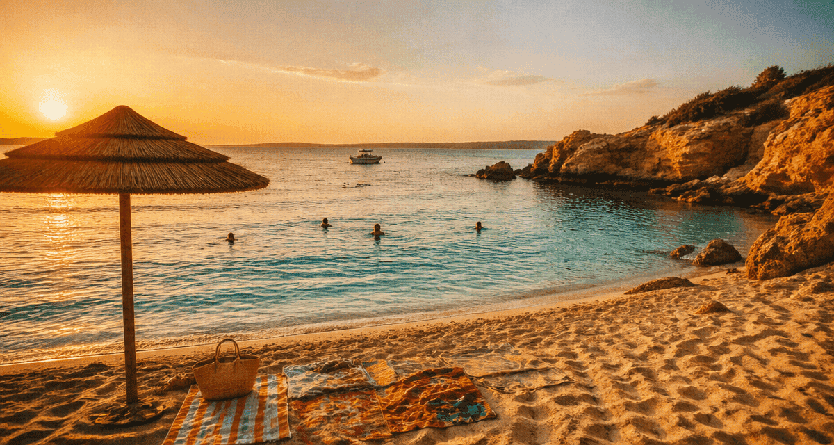 chypre plage sable crique lagon
