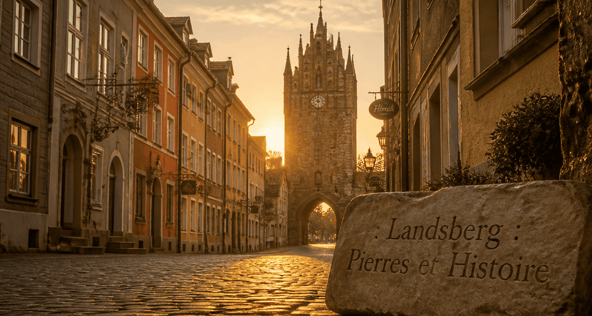 landsberge ruelle pavée bayertor dorée