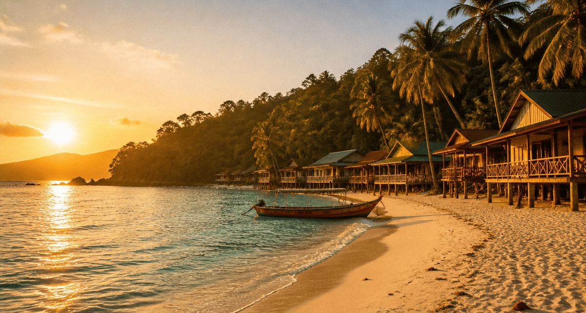 plage perhentian islands sable blanc eau turquoise