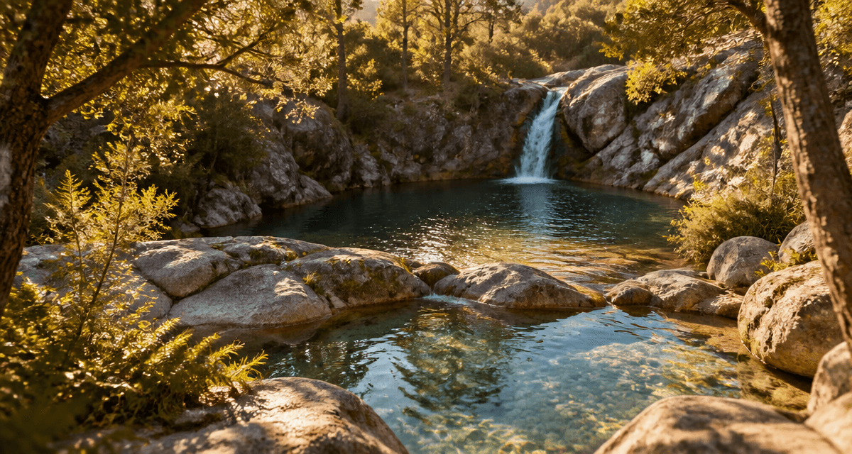 Piscines naturelles de Zoza avec vasques et cascade