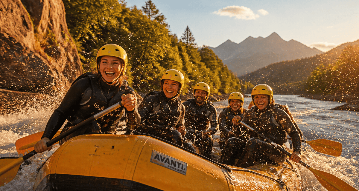 Rafting dans les Pyrénées sur rivière sauvage