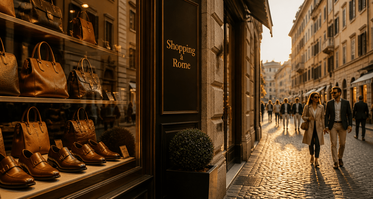 shopping rome vitrine sacs cuir