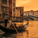 Venise ville gondole Pont du Rialto