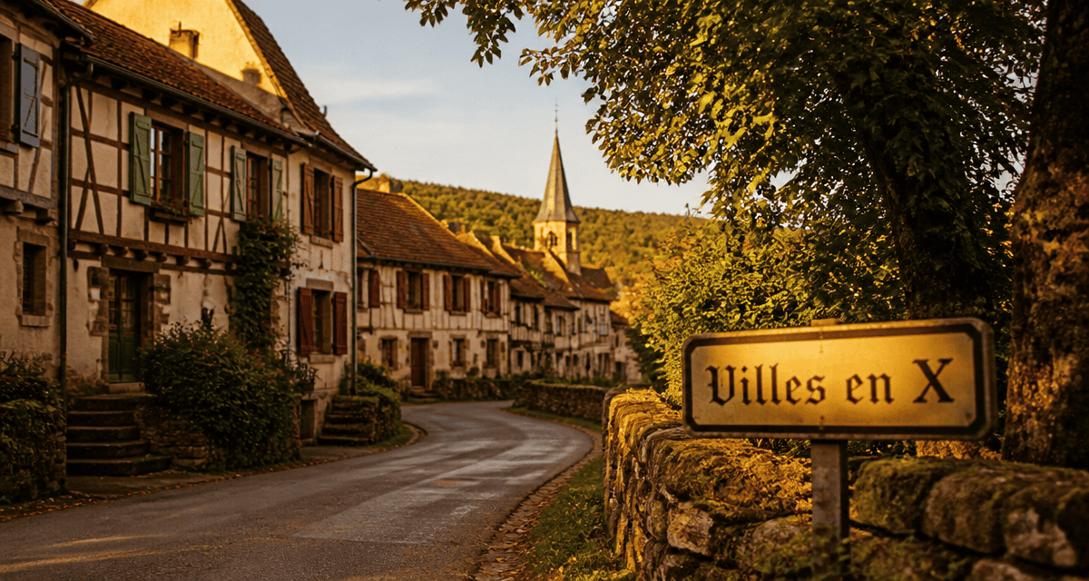 village lorrain ville en x au soleil couchant