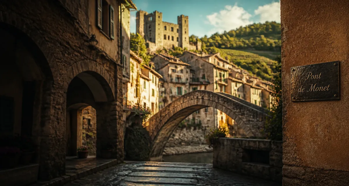 Dolceacqua, beaux villages autour de San Remo : pont médiéval Pont de Monet