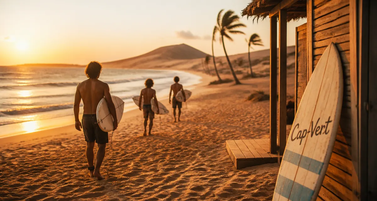 cap vert quelle ile choisir surfeurs plage sal