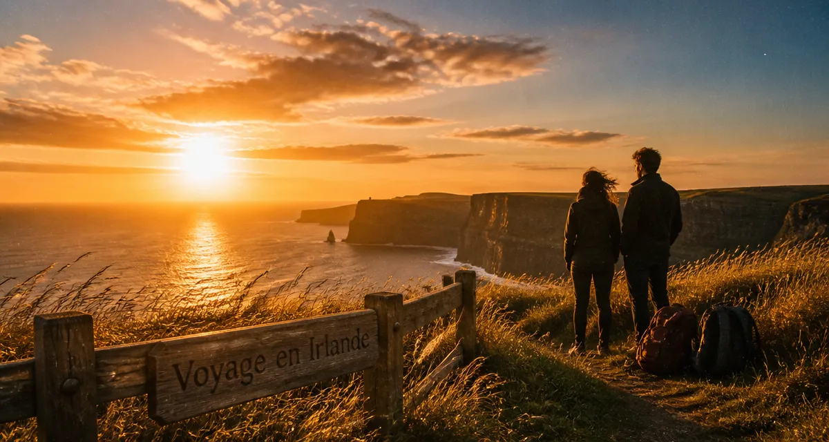irlande que visiter falaises moher golden hour