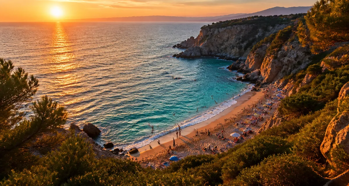 plage en algerie sable doré eau turquoise