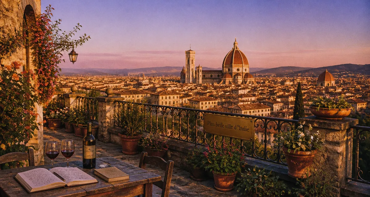 plus belle ville d italie vue florence terrasse