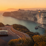 propriano bonifacio distance route T40 coucher de soleil