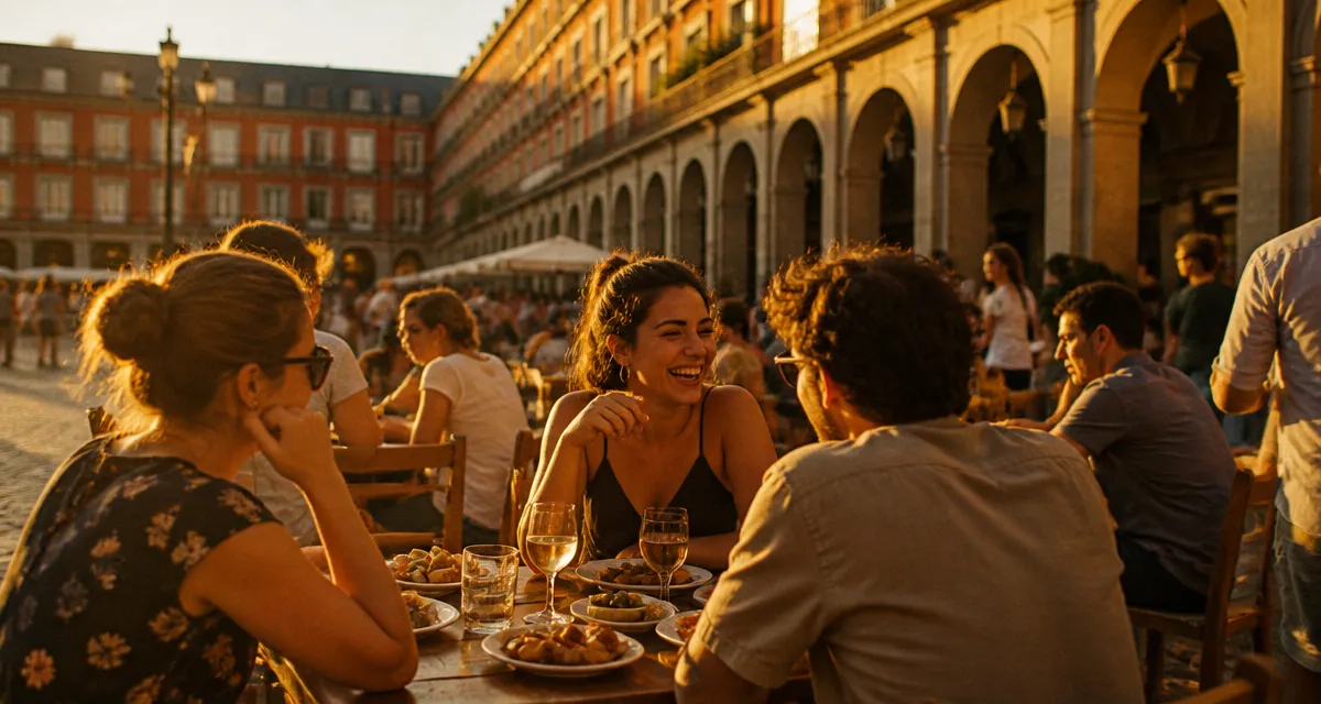 week end madrid terrasse plaza mayor tapas