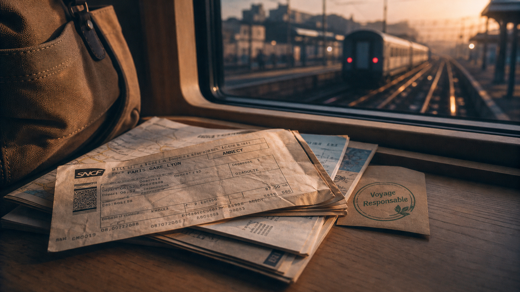 Voyage responsable: les bons réflexes, billets de train et documents
