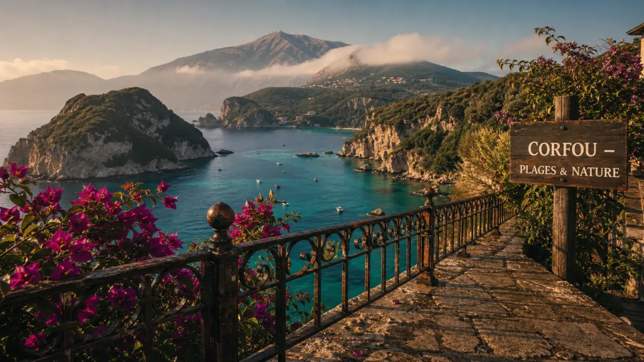 Corfou voyage : baie de Palaiokastritsa, plages et eaux turquoise