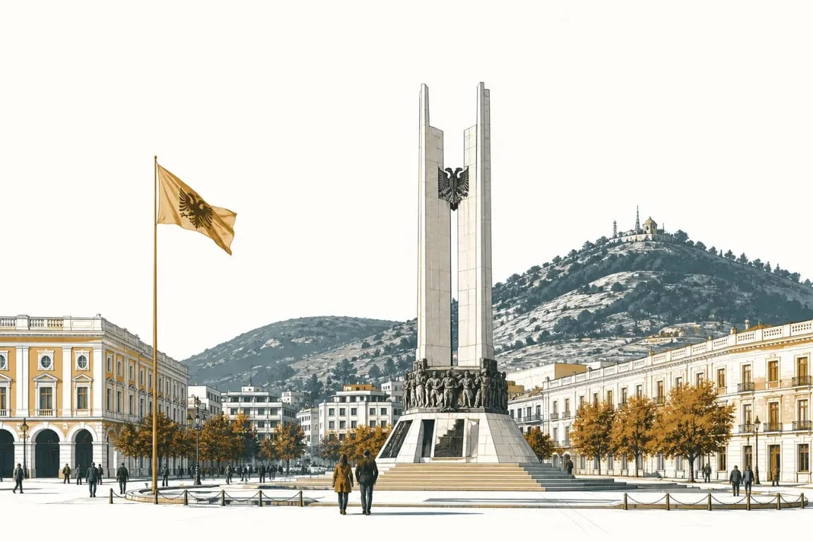 Vlora albanie, patrimoine historique autour du Monument de l’Indépendance et de la place du Drapeau