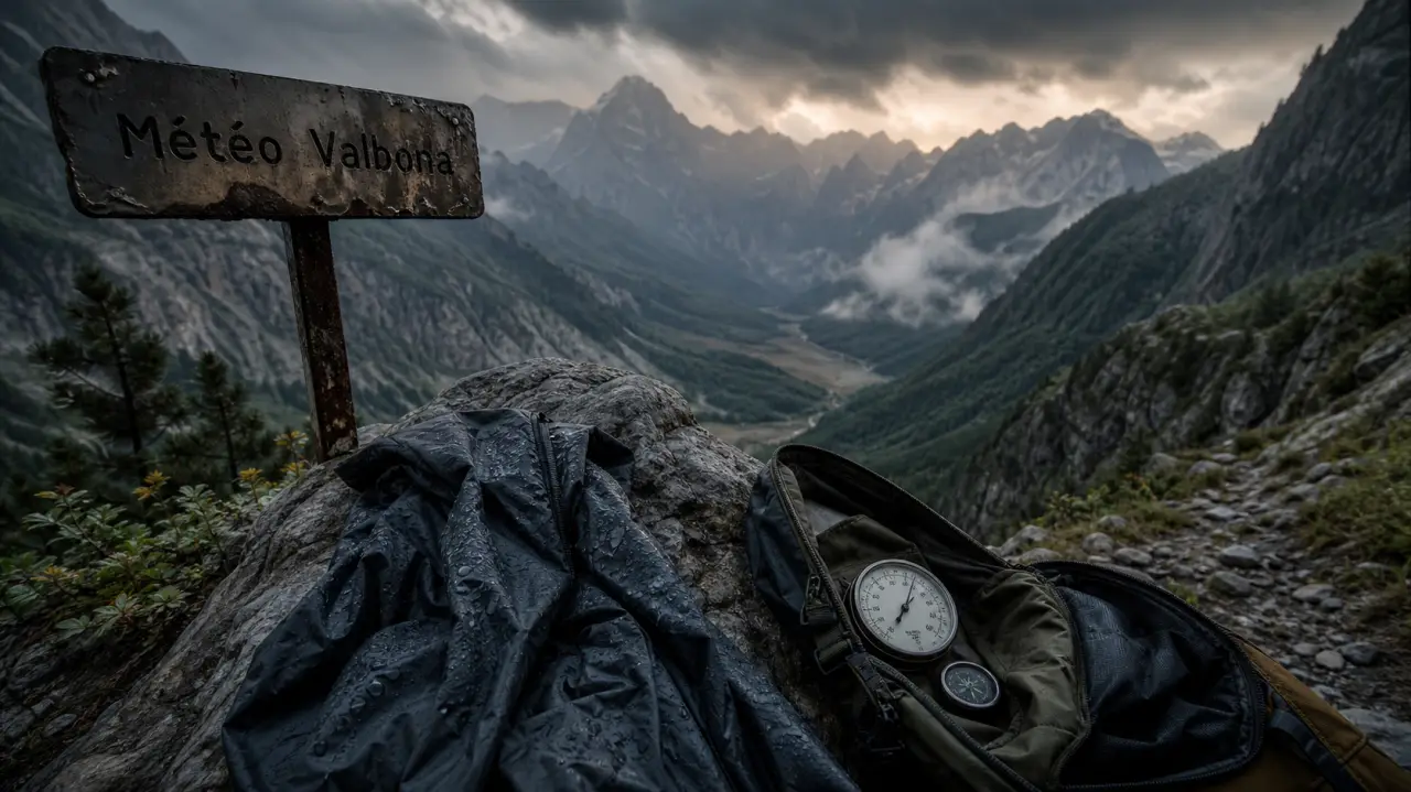 Météo Valbona Albanie : risques de randonnée, nuages et brume
