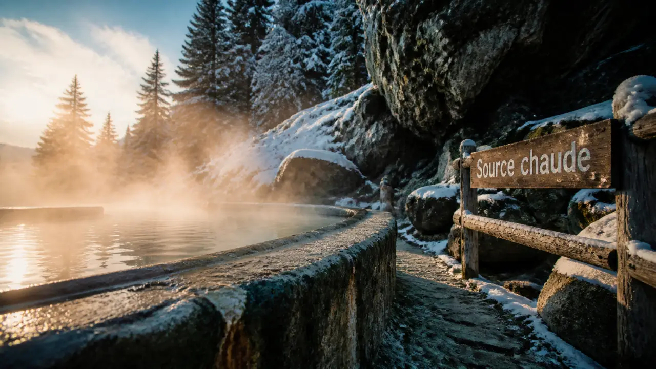 Source d eau chaude naturelle en France, bassin chauffé naturel