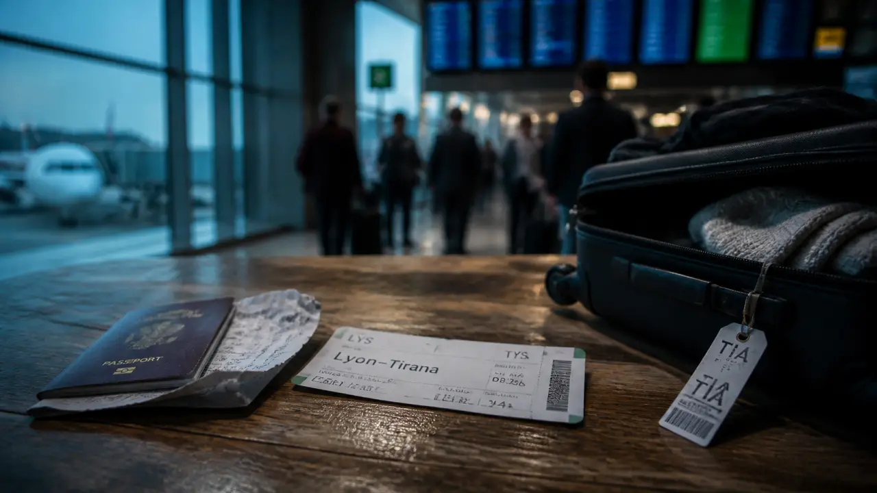 Vol lyon tirana albanie : billet et passeport à l’aéroport