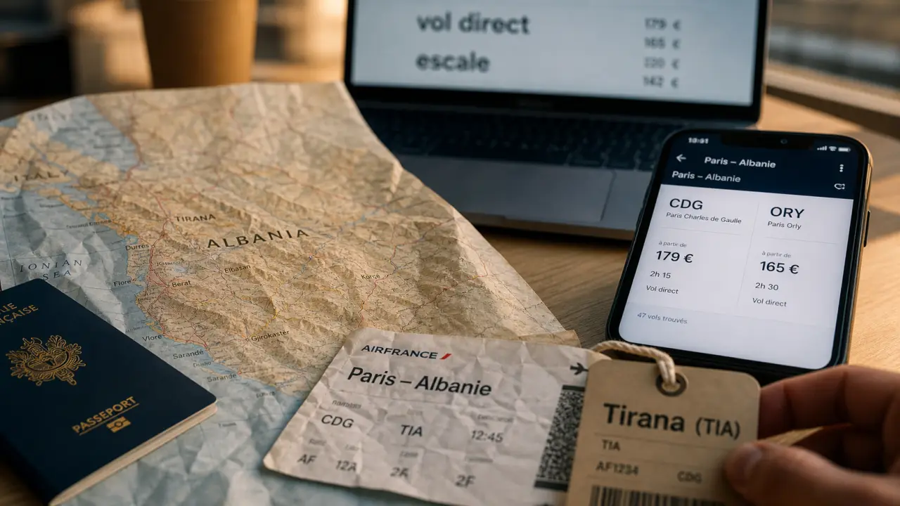Vol paris saranda albanie : comparer les prix et éviter le faux bon plan