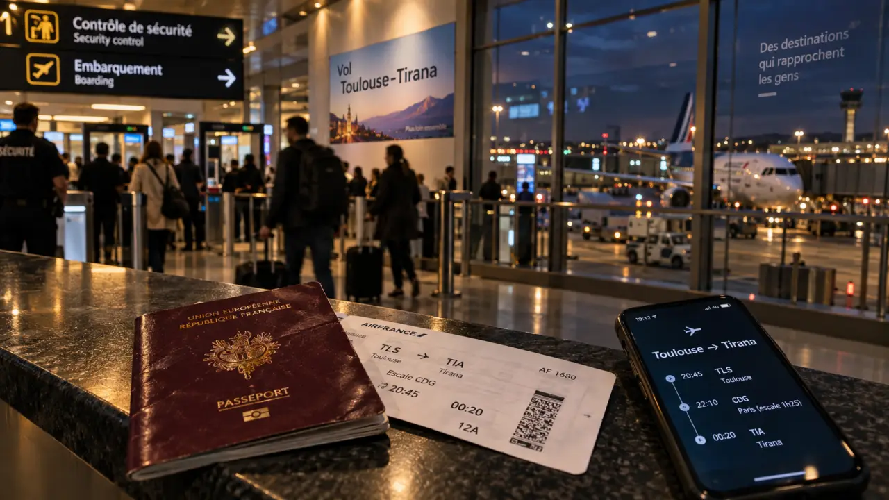 Vol Toulouse Tirana Albanie : billet, passeport et escale en aéroport